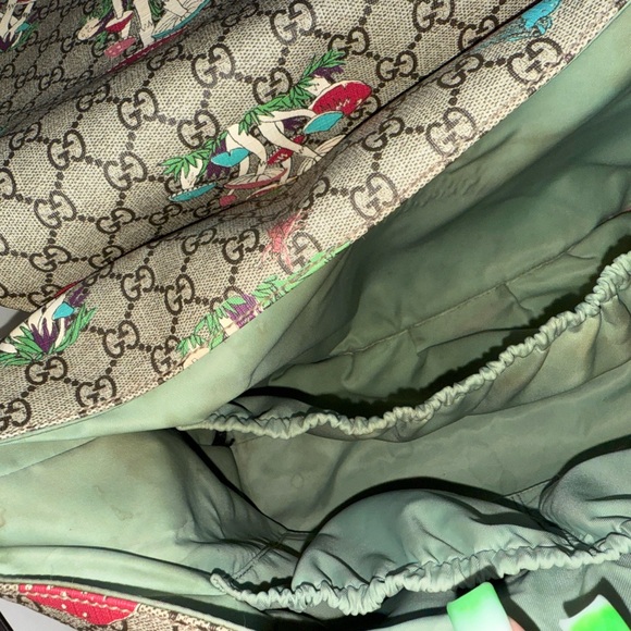 Gucci supreme mushroom canvas Diaper Bag Limited Edition